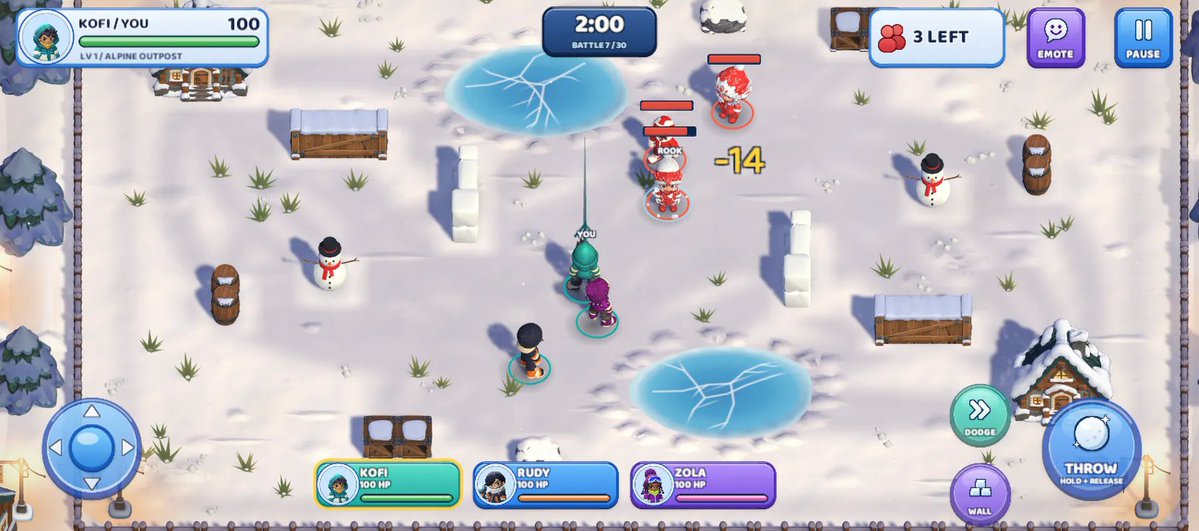 SnowballSquadHQ's tweet photo. Snowball Squad is in closed testing on Android and we need a few more testers. Free, 2 minutes to join: https://t.co/RTlWqqpXdb #indiedev #gamedev #androidgames https://t.co/5qaiGE8oQS