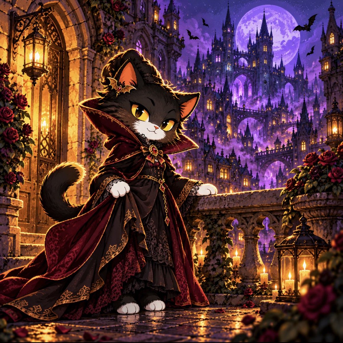 hatsndacats's tweet photo. Halloween looks a little different in daCAT’s world. 😼🎃

Golden eyes, haunted streets, and a whole cast dressed for the occasion.

Which daCAT gets your vote? 🦇👻🎃🧪 https://t.co/J1XDFyONGr