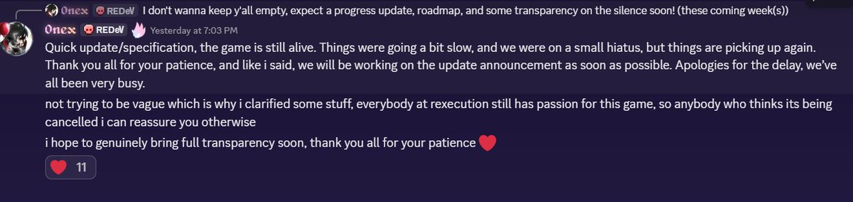 PsychicBreadz's tweet photo. Onex dropped an important announcement regarding rEXEcution.
AND DANG IS IT SOME GOOD NEWS!!!!
#rEXEcution https://t.co/LBs1kS7IOh