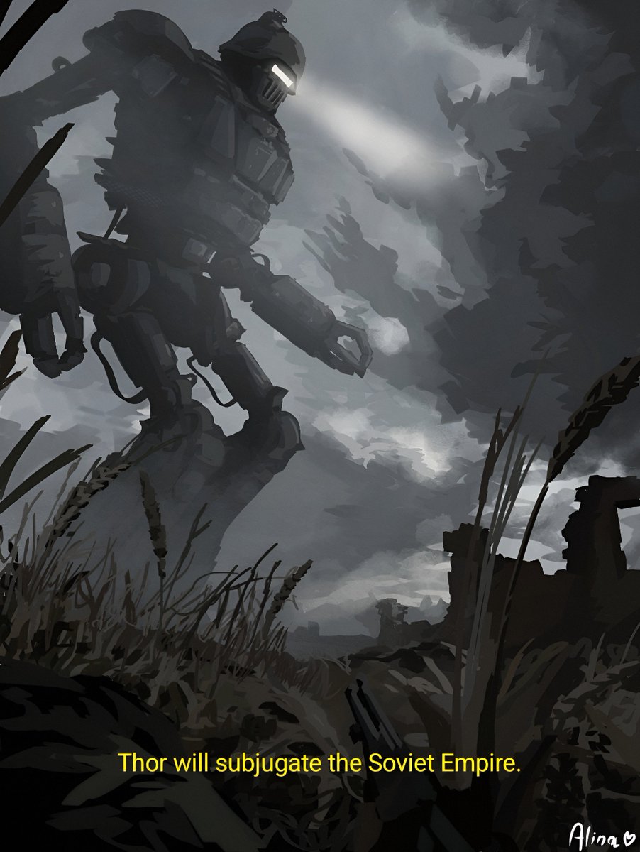 TonyHaleRapt's tweet photo. Riesenroboter Thor in Russia . A reinterpretation of an old drawing . https://t.co/imiSbQEAiD