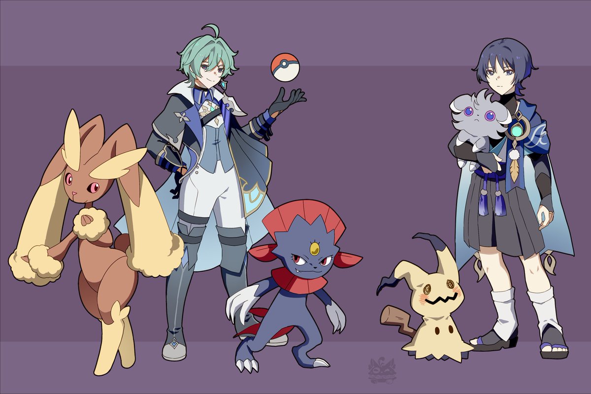 FlufflyMacaron's tweet photo. (09+10/31)
Genshin+Pokemon 
-
I've been playing Pkm a lot heheh...
Would have done more characters if I had more time but I'm busy today
I might continue adding characters later tho. We'll see 😮
-
#GenshinImpactㅤ https://t.co/AxJzLwzuFe