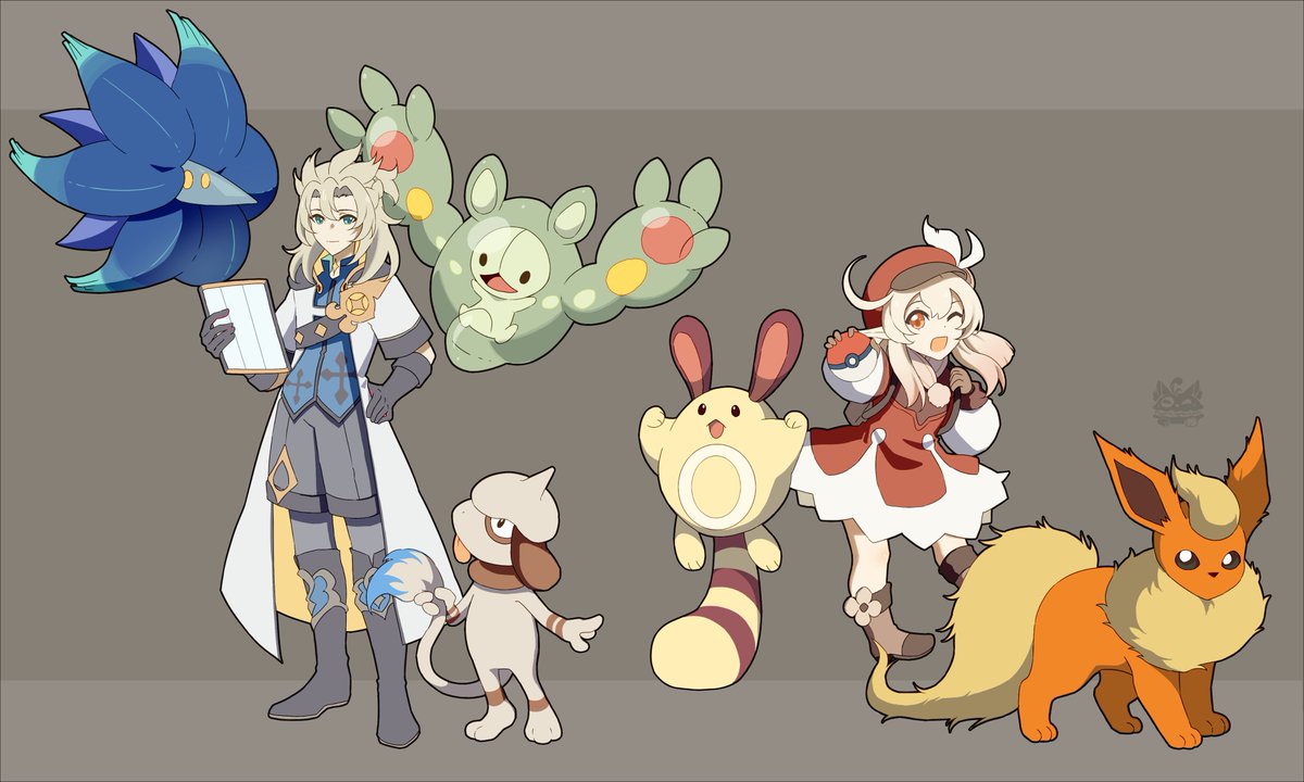 FlufflyMacaron's tweet photo. (09+10/31)
Genshin+Pokemon 
-
I've been playing Pkm a lot heheh...
Would have done more characters if I had more time but I'm busy today
I might continue adding characters later tho. We'll see 😮
-
#GenshinImpactㅤ https://t.co/AxJzLwzuFe
