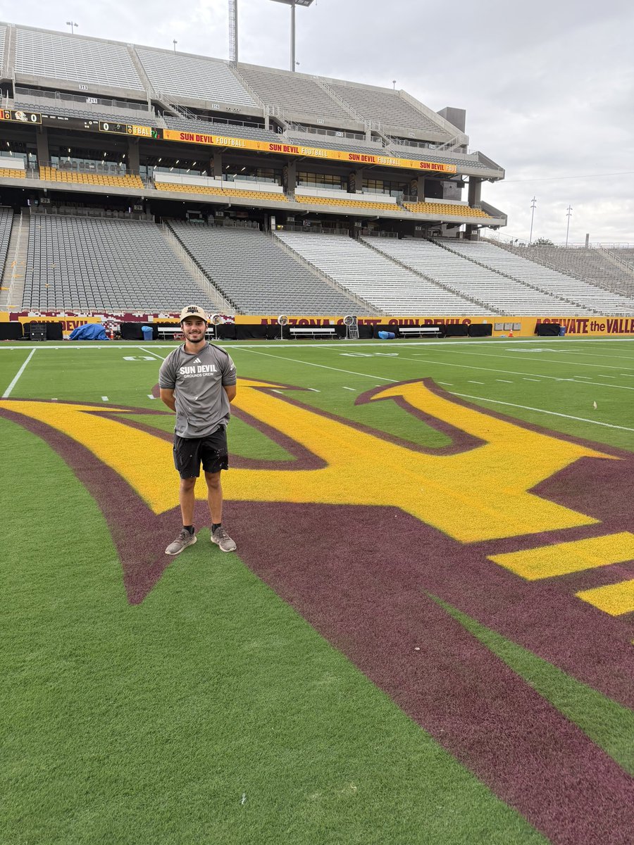 ASUGroundsCrew's tweet photo. Thanks to our partners at @SimpsonNorton1 for helping us get game day ready! https://t.co/pXClvc035p