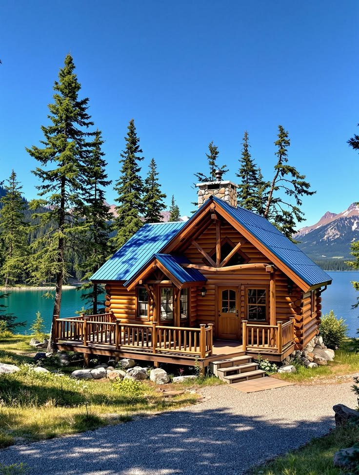 cabinsmountain's tweet photo. This cabin is beautiful, but I wish it were facing the lake instead of the road. Imagine sitting on that porch with the water right in front of you. That would make it even more perfect. https://t.co/Fn7xIianOn