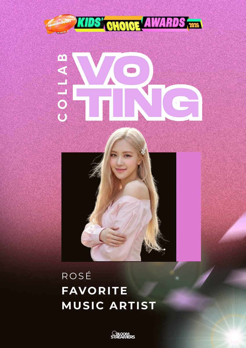 BloomStreamers's tweet photo. 🌸 𝗛𝗜, 𝗕𝗟𝗢𝗢𝗠𝗦! 🫶🏻

Para po hindi kayo mahirapan, kindly use the links below to vote for BINI and support our collaboration goals! 💗

🌟 𝗩𝗢𝗧𝗘 𝗙𝗢𝗥 𝗕𝗜𝗡𝗜
🏆 Favorite Global Music Star
���� https://t.co/ciaK5jl7WE

🤝 𝗩𝗢𝗧𝗜𝗡𝗚 𝗖𝗢𝗟𝗟𝗔𝗕𝗦
🚨Please don’t forget to take a screenshot of your votes and comment your proof on our post! 🙏🏻

🎯 Daily Target: 200 proofs (X comments + Google Drive)

🖤 BLACKPINK — Favorite Music Group or Duo
🔗 https://t.co/rs0gZ0mkjB

🌹 ROSÉ — Favorite Female Artist
🔗 https://t.co/3fOZ7yzFup

💜 OLIVIA RODRIGO — Favorite Album
🎵 You Seem Pretty Sad for a Girl So in Love
🔗 https://t.co/CHwKDuFZFy

Every vote and proof counts, Blooms! 🌸 Let’s work together, support our collaboration partners, and continue voting for BINI! 🫶🏻🔥

PS: sana po okay pa kayo madagdagan ulit ang collabs🙏🏻

#ParaSaBINI #BINI_NickelodeonKCA2026 #BINI
