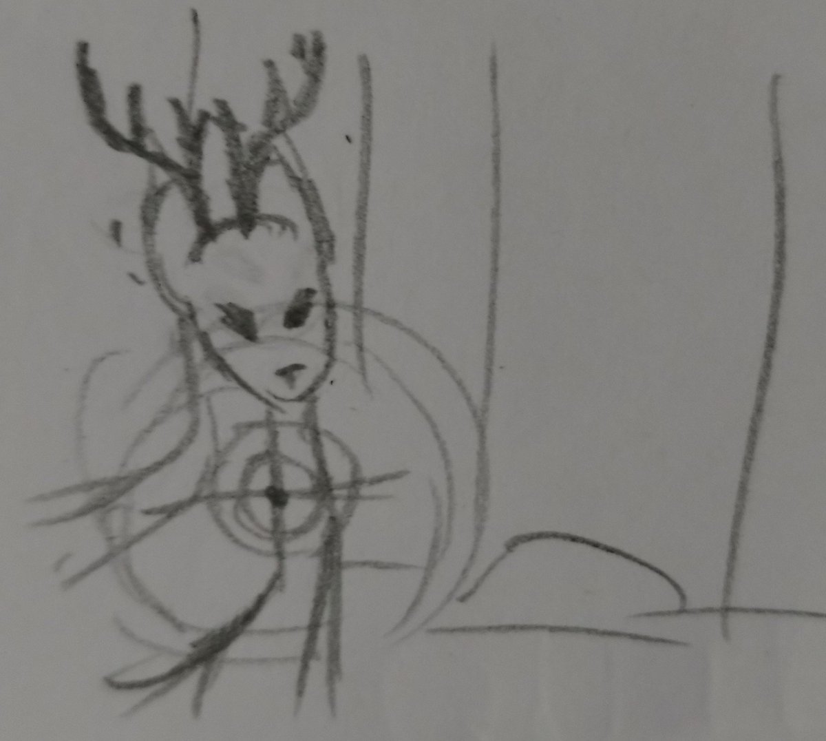 Oli_70To's tweet photo. [   It seems the little deer couldn't run...   ] https://t.co/tqcv0QjYGF