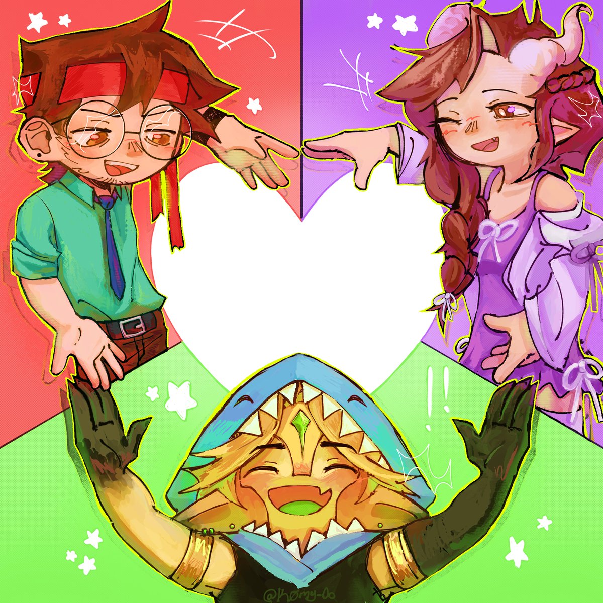 KOmy_0o's tweet photo. the cutest trio ever 🫶!!✩

#qsmp2 #sillytrio #juanguarnizofanart #tinakittenfanart #foolishgamersfanart https://t.co/v2QpSfAlrt