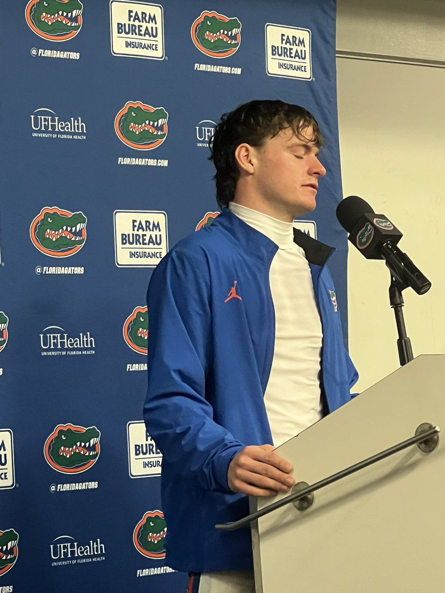 DylanOlive_UF's tweet photo. Bailey Stockton when asked what #Gators OC Buster Faulkner can do to help get the offense back on track: 

“Me personally, I think it is a player problem. We need to play better.” https://t.co/zs5PXRitR0