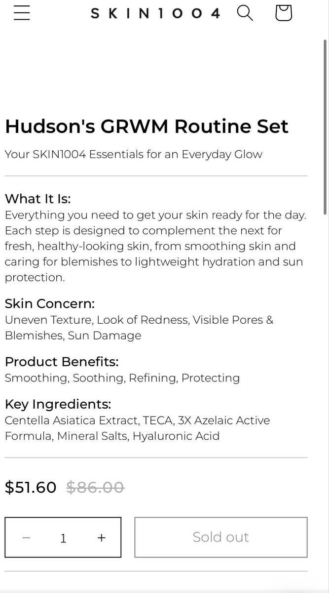 whatH13's tweet photo. Hudson’s SKIN1004 GRWM sets are sold out😭😭 https://t.co/lwTgHjPFNn