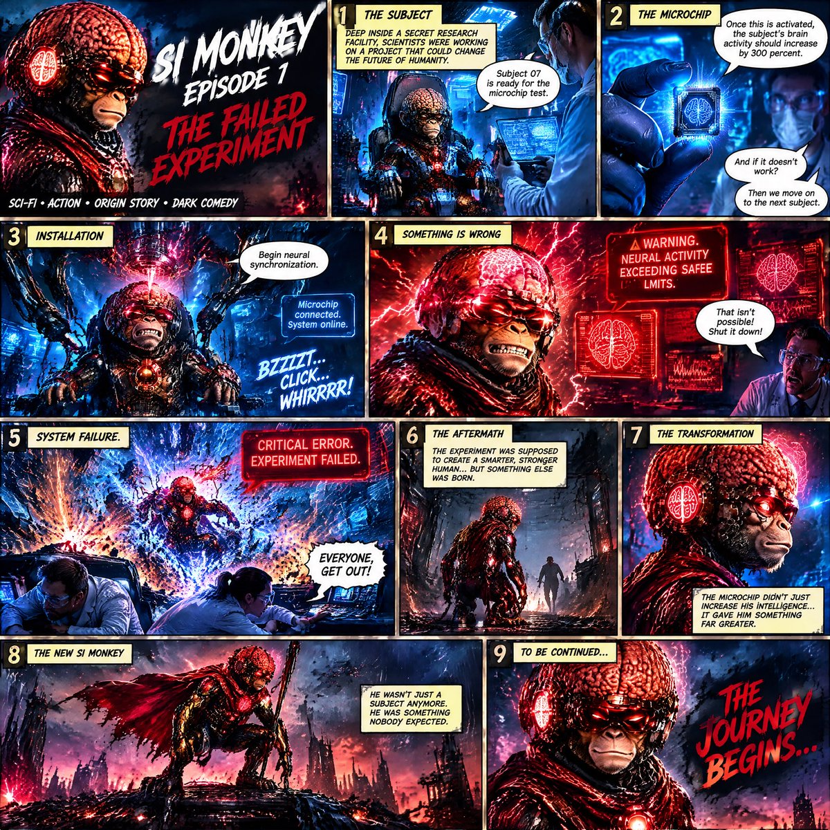 supermonkeysol's tweet photo. Episode 1: THE FAILED EXPERIMENT $SIMONKEY https://t.co/hXTl6trQ0o
