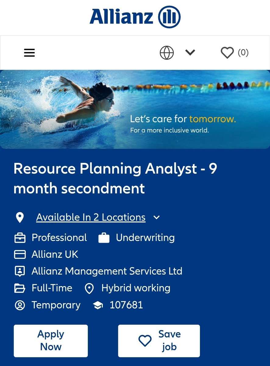 mrTJ_ok's tweet photo. JUST IN: UK REMOTE JOB OPPORTUNITY  NOW🇬🇧 ‼️

If you are in leeds and you can work as a Resource Planning Analyst , Immediately Apply Now with Allianz Management Services Ltd.

🌎100% REMOTE — WORK FROM HOME!

◆ Position: Resource Planning Analyst
◆ Job Type: Full-Time 
◆ Salary: £32,000 - £36,000 a year
◆ Location: Leeds
◆Employer: Allianz Management Services Ltd

Note: UK-based applicants only

Benefits: Employee discount, Company pension 

If you’re interested in this Job, check and apply now⤵️

🔗https://t.co/Eo0WhafxtZ

Share with others or RT for others