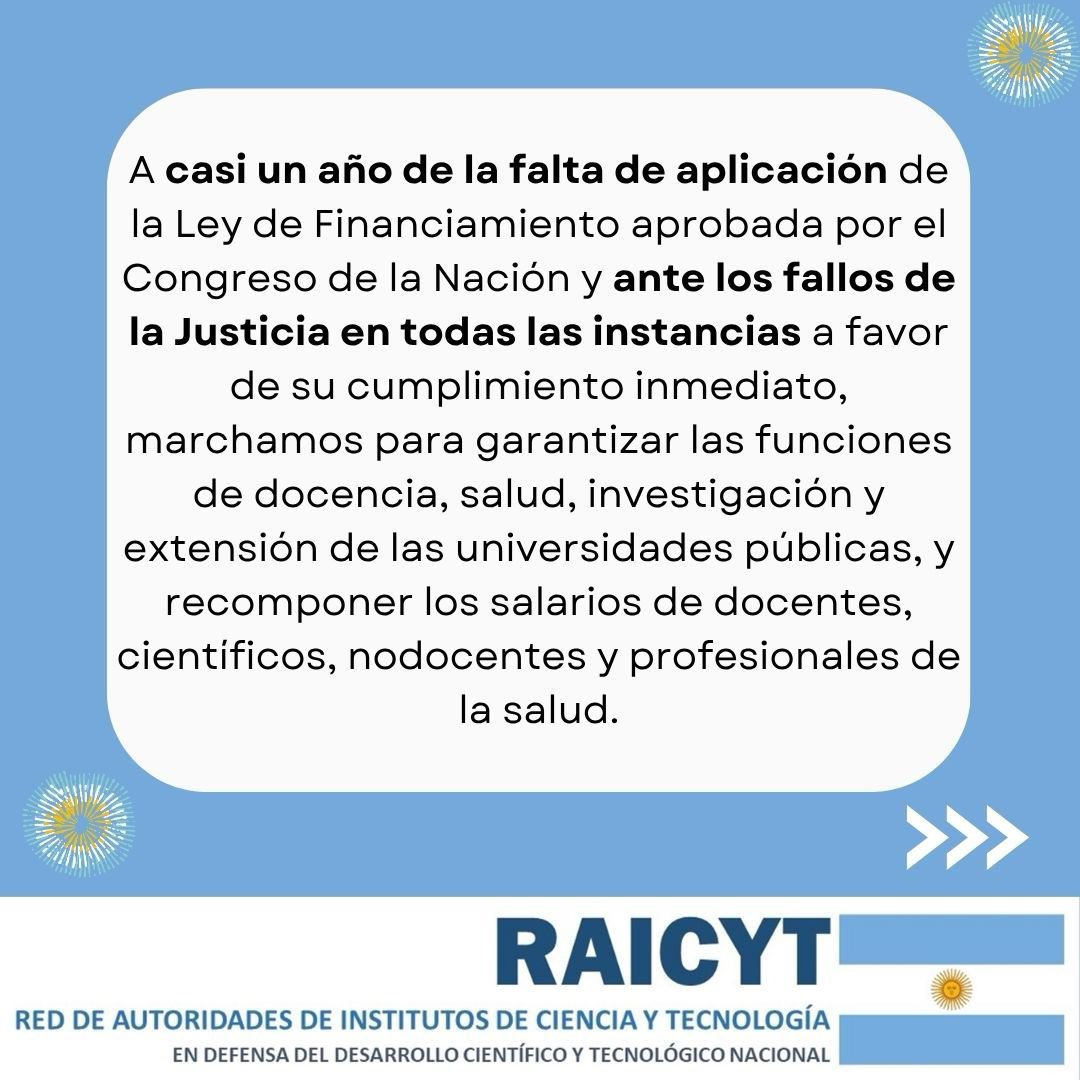 RAICYT_Ar's tweet photo. Este jueves volvemos a marchar. https://t.co/oeksEyDc4D