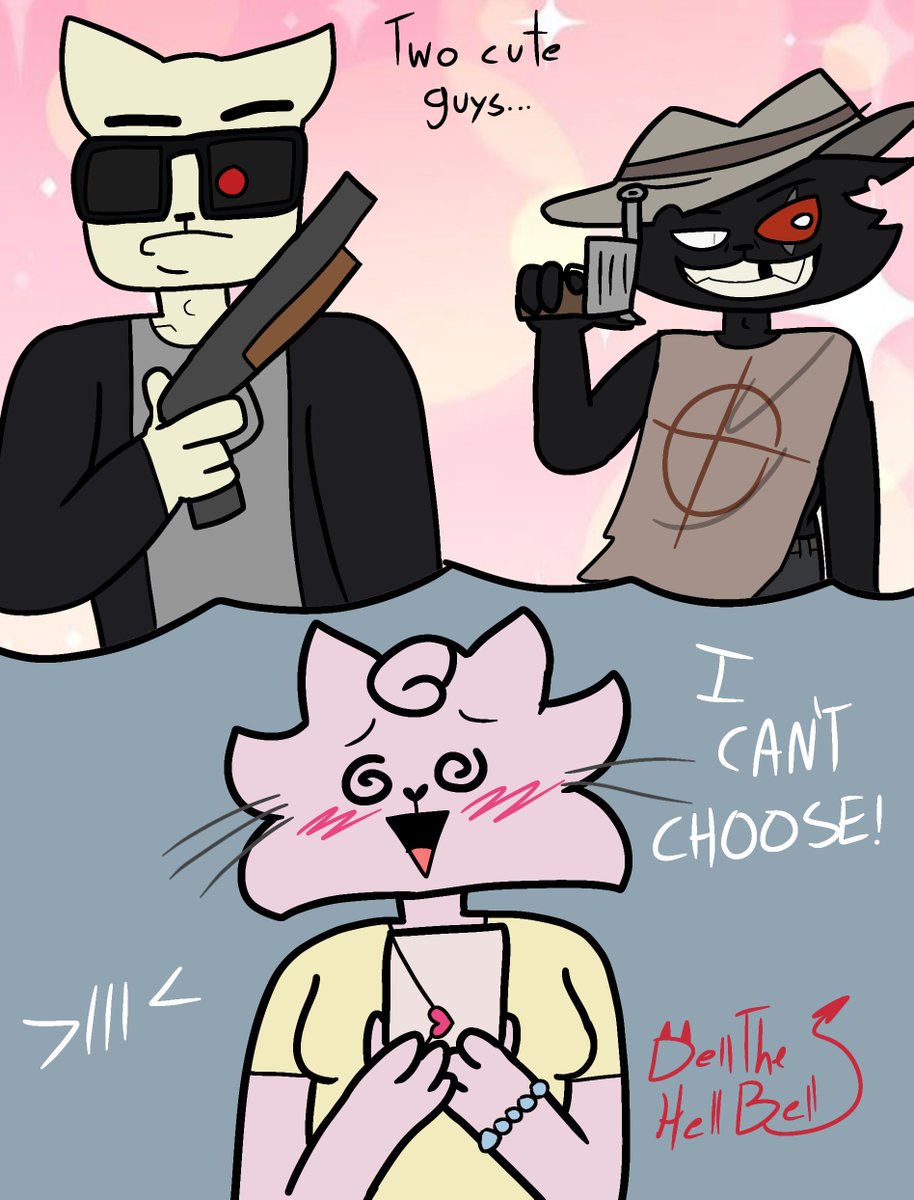 DellTheHellBell's tweet photo. juniper's fuckass love triangle (featuring c800 and zodiac)

#mewgenics #ocstuff #mewgenicsfanarts https://t.co/RCHCH52Q9p