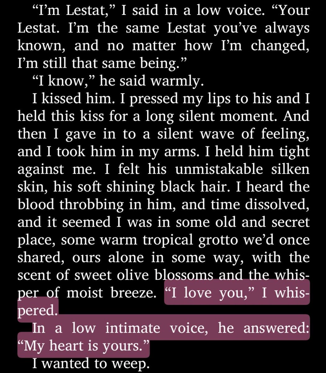 twoheadsmother's tweet photo. you can’t be both illiterate and homophobic, you need to pick a struggle here. this is literally louis and lestat in the books: https://t.co/9fxcJTeOMC