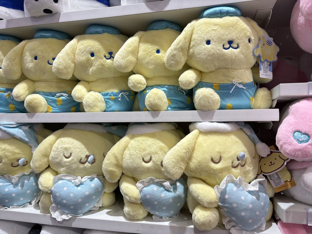sanriodaily's tweet photo. pompom plushies 💫 https://t.co/3gHsn9QmRd