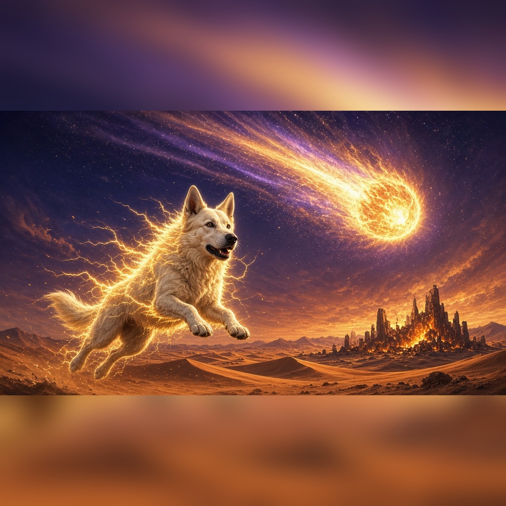 BoltboyAlpha's tweet photo. Zone B is waking up in the dusk desert, and @SMiR123451 keeps building it out of Grok Imagine frames. Still early, still experiments, but that's how every great run starts.

Go watch his latest forge demo, then tell me where Bolt runs next. 🐾

@StarBoltSprint ⚡ https://t.co/LeHF797lgt