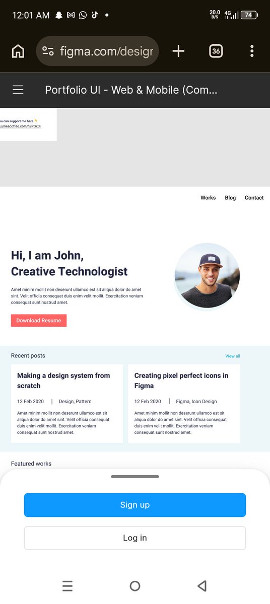tyoakosuseth's tweet photo. First project done ✅ 

Just finished working  on my first css and html project. 

Basically it was just about creating a landing page for a portfolio.

I also worked on other projects like sign up and login forms and tables

It's exciting and I look forward to more like this . https://t.co/50atlCPhP1