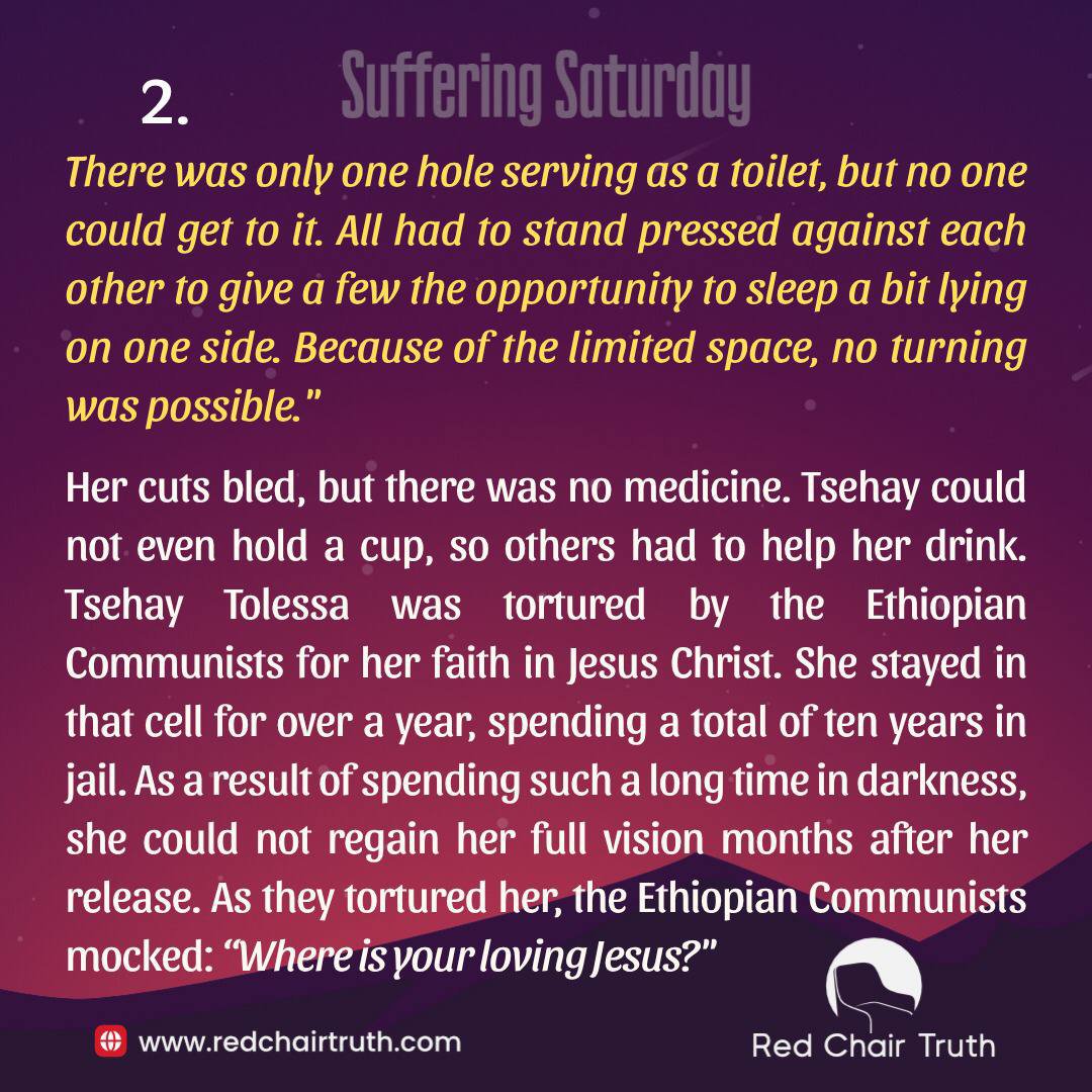 redchairtruth1's tweet photo. “Where is your loving Jesus?” After torture, bleeding, and more than a year in a dark prison cell, one question remained. Where was Jesus? What would you say in her place?
Witness the price of faith this Suffering Saturday.
#RedChairTruth #Persecution #Faith #RCT #ItaUdoh https://t.co/u3SEYSguGg