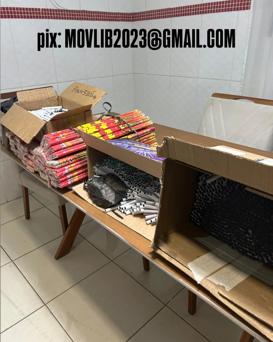 movltoficial's tweet photo. Mais uma parte do material comprado. 👀

Lembrando que hoje é o último dia de arrecadação. Faça sua última contribuição e nos ajude a fazer uma grande festa na quarta-feira.

Daqui a pouco tem atualização da arrecadação!

VAMOS! 🧨🔥🇭🇺

pix: MOVLIB2023@GMAIL.COM https://t.co/dc775XHtq5