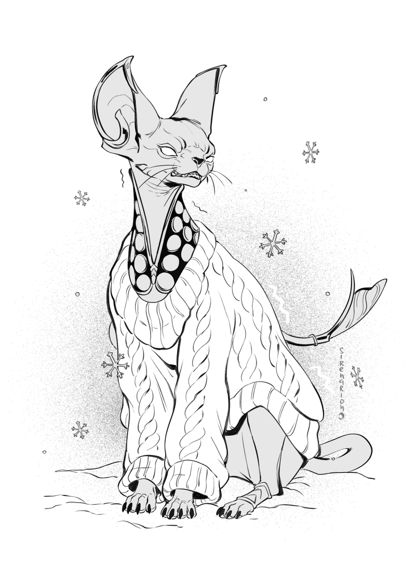 SirEnarion's tweet photo. Tennotober DAY 10: FROZEN

Aoi worked so hard on this sweater... 🥺

#warframefanart #tennotober #tennotober2026 https://t.co/2eDtPqkQJN