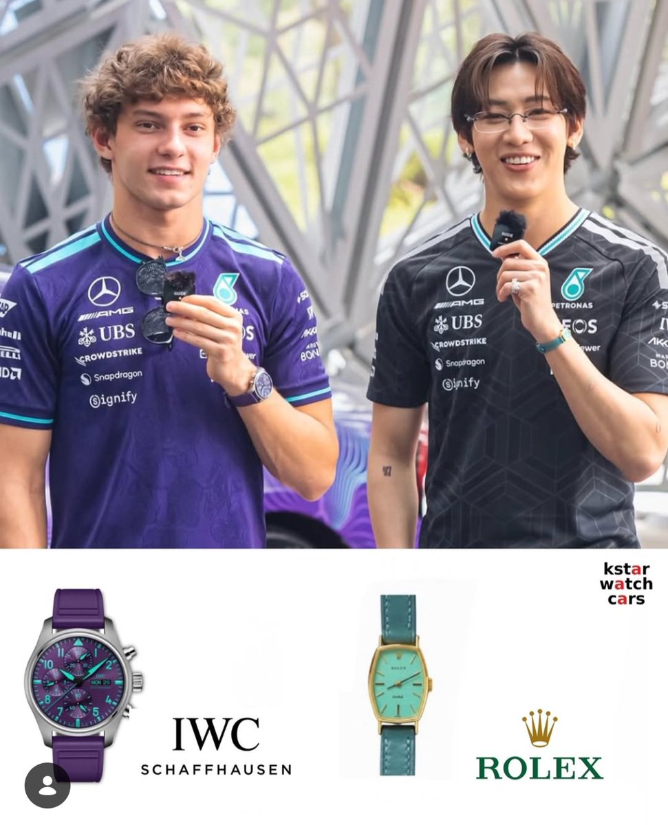 BBNOOKK's tweet photo. ก็ใส่ นาฬิกาตามสีเสื้อกันไปเลยสิ จึ้งเนาะ 🤑⌚️

#BamBamxadidasxMercedesF1 https://t.co/FWKCT2NSPX