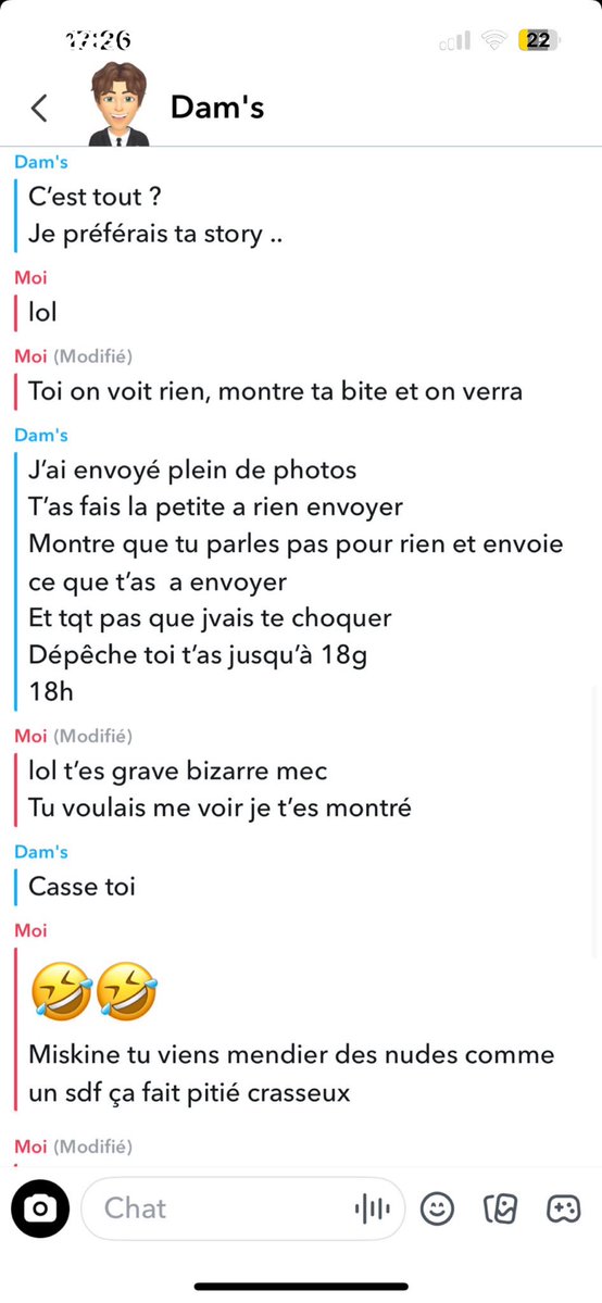 chl22x's tweet photo. Pensez toujours à screen lol https://t.co/N575qG2xN3