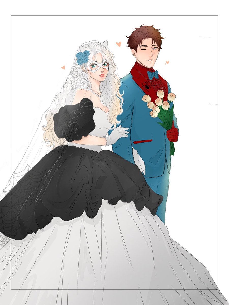 N1ckk_art23's tweet photo. [Respost] 
-

Peter and Felicia, finally married💍
#Peterfel #marvel #spidercat https://t.co/kplCq4Vjhq