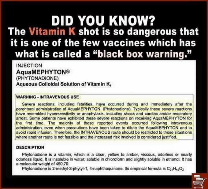 JaniceJame6vjh's tweet photo. @DollarVigilante Vitamin K shot's POISON, it's NOT a vitamin!

https://t.co/rW2I1HUk7t

https://t.co/Uab1gVKodT

https://t.co/3X8UzY8fZm 

https://t.co/zX8T02yysM

#Meme #VitK #VitaminK #VitKShot #VitKShots #VitaminKShot #VitaminKShots #VitKVaccine #VitKVaccines #VitaminKVaccine #VitaminKVaccines https://t.co/9MiWYPd9rx