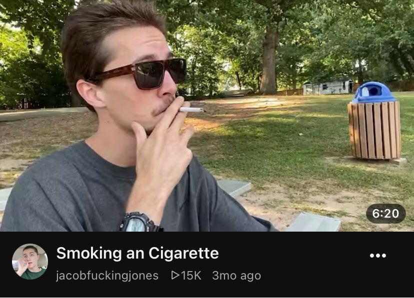 jacobfuknjones's tweet photo. Smoking an Cigarette https://t.co/EyJfZoj6oN