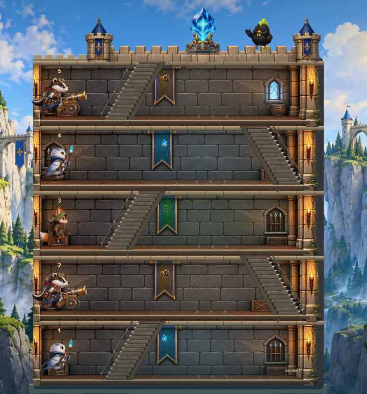 EndlessTowerYS's tweet photo. @niftesty Salut ! Voici ma démo Endless Tower : un tower defense vertical où je construis les étages et fusionne les gardiens pour protéger le cristal. Jouable sur navigateur, encore en développement. Capture réelle de test 1.41.2, visuels provisoires.
https://t.co/zQqzYD7f6O https://t.co/lZ2miImQ4h