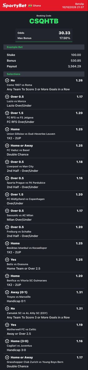 OddsUndisputed's tweet photo. 30+ Odds for Sunday🤲🍀

CSQHTB https://t.co/mKkDDaRku5