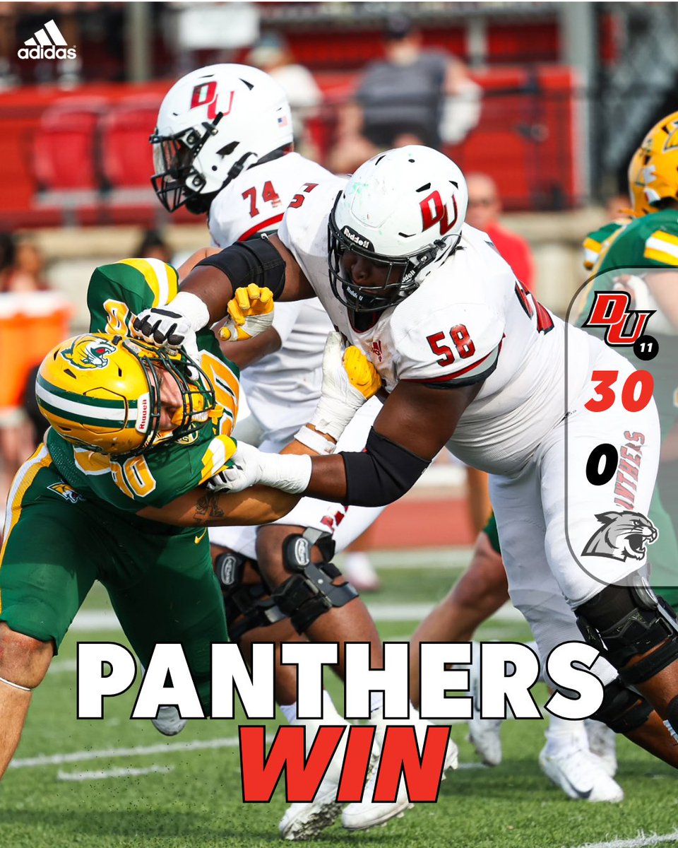DU_Football's tweet photo. Panthers win and remain undefeated! 

#SpotTheBall https://t.co/lJ4xdKc2g6