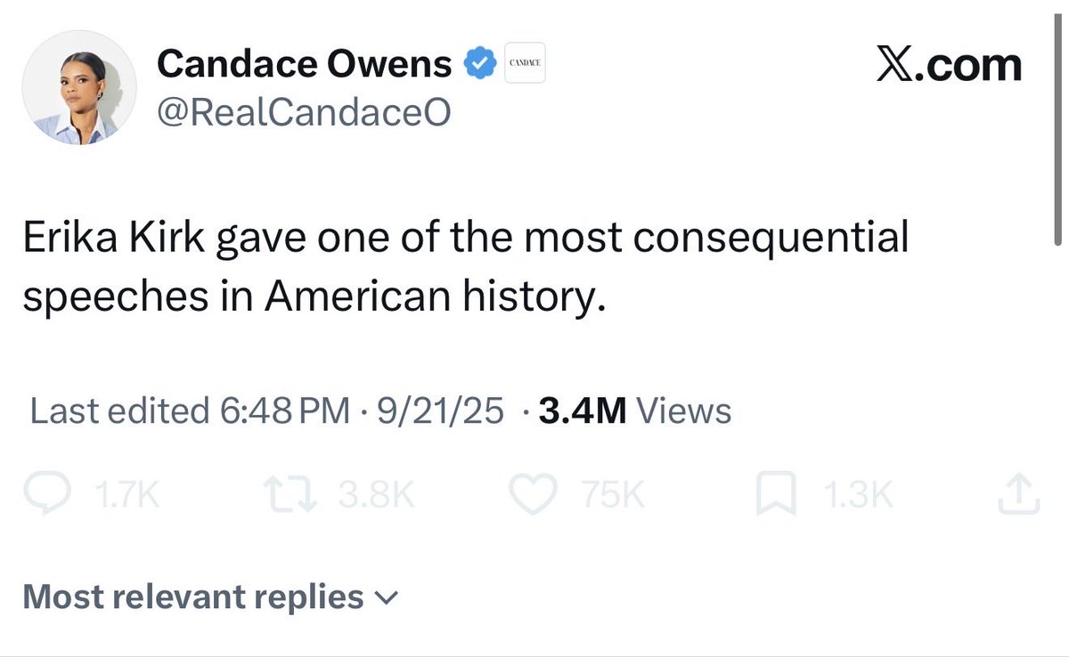 thevivafrei's tweet photo. Holy hell, I could not believe these tweets were real. 

They are real.

I would have quote-posted them, but “truth-seeker” @RealCandaceO has me blocked. As do her other “truth seeking” brethren of scoundrels. 

I guess she tweeted these when she thought Erika Kirk was going to appoint her CEO of TPUSA.

Praising Erika for embodying the principles of the Christian faith in her forgiveness, only to then invoke her forgiveness as “evidence” of her of participating in a cover-up. 

Candace is truly a disgusting human to her core.