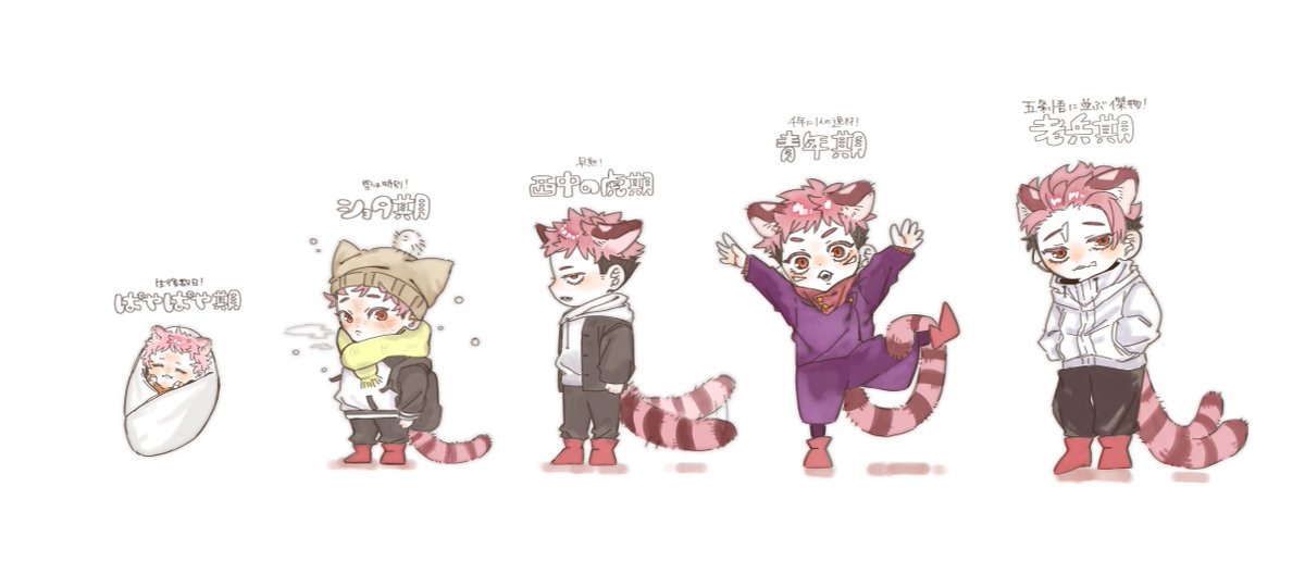 u2_biiro's tweet photo. 獣耳🐯の変遷図
※小さいのでアップ推奨 https://t.co/BoQDcZYEwY