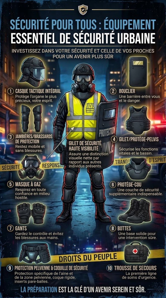 Raid_ligne's tweet photo. @AlertesInfos Pour le 17 octobre, ne vous infligez pas un handicap volontairement, équipez-vous comme ils s'équipent. https://t.co/BrdmIX4xkD