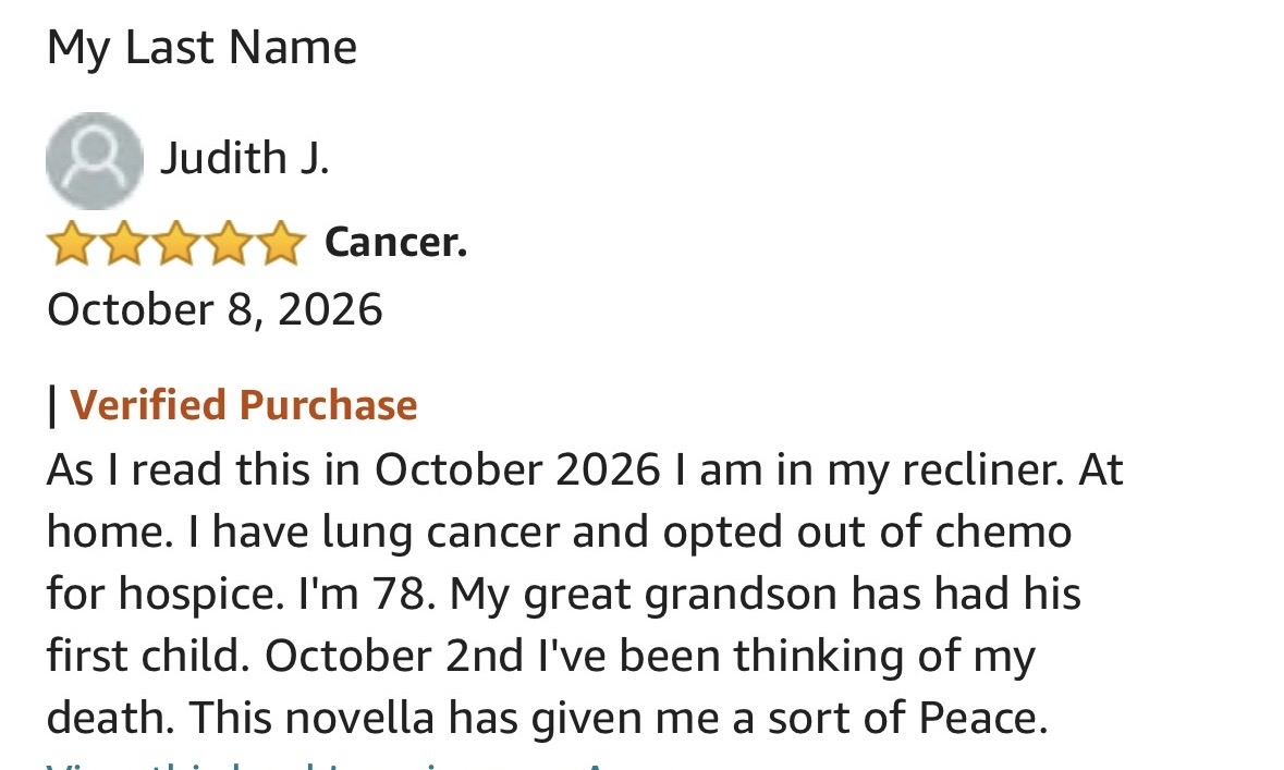 emschumacher's tweet photo. 😭😭😭 No review has ever touched me like this one. I wish I could meet Judith. May the Lord bring her home in peace. https://t.co/Xu5OtLe6gG