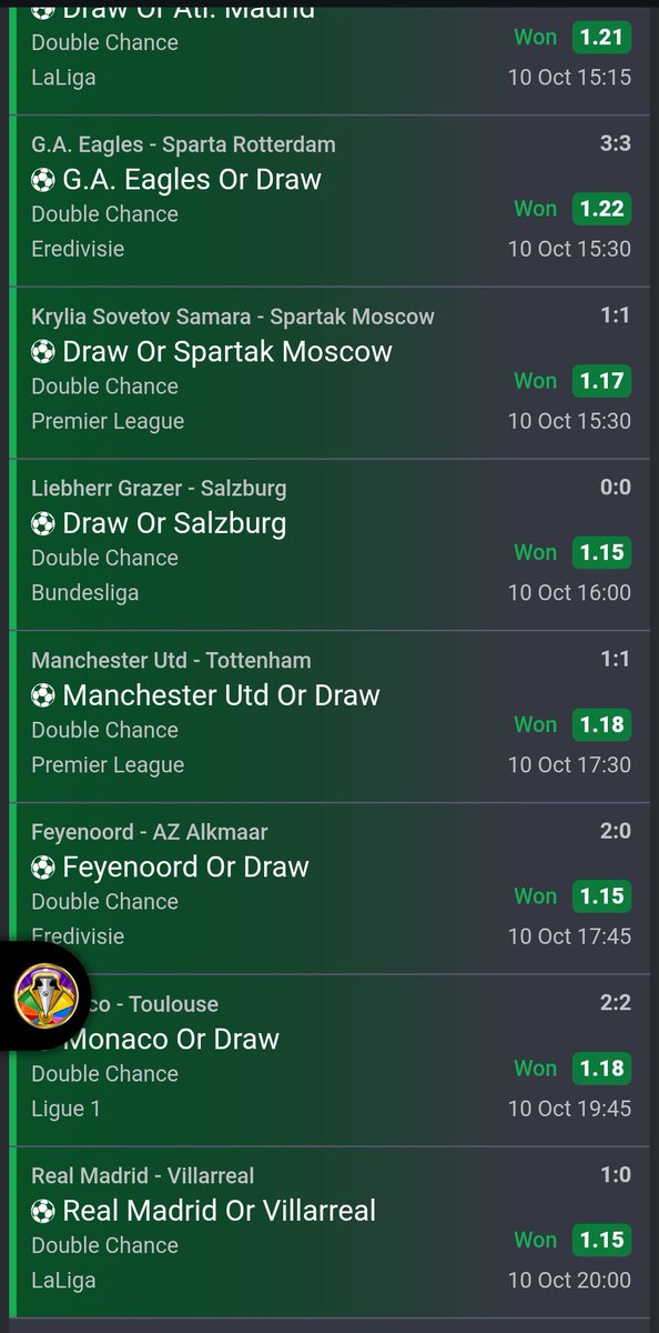 MOE__BOY's tweet photo. 9 odds boom on Bet9ja 💥💥😁 

Congrats if you got on 🎉

Telegram: https://t.co/IVdaKxnqd3 https://t.co/o6hYrMsOhj