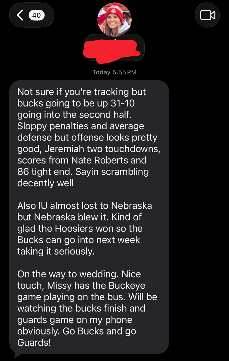 OhioTate's tweet photo. The Heisman is at a wedding and we haven’t talked all day.

And this, folks, is why I’m marrying her 💍 https://t.co/PrG5bPuEYA
