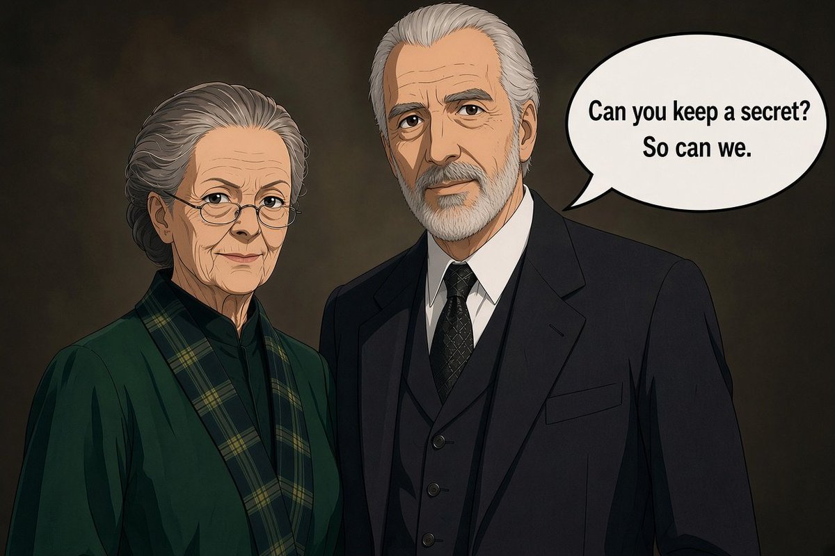 Lightningflare5's tweet photo. Professor McGonagall and one of her wartime colleagues.
#Malfoid #Subplot https://t.co/Ry77liaeHC
