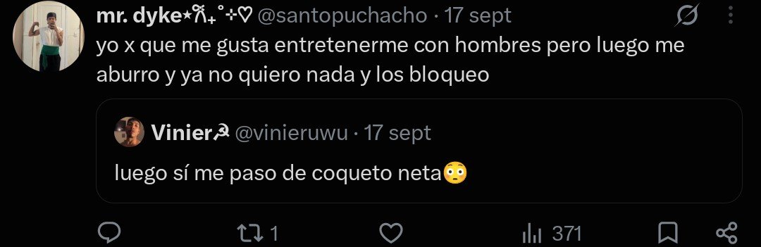 dalefrikitouna's tweet photo. @santopuchacho dejate d romper los huevos pq no sos lesbianA, q haces sintiendo atracción x hombres y encima decir q querés ser uno? esto es de hace menos d un mes ns cn q te vas a justificar ahora, perp dejá d usar una etiqueta q no t pertenece pq es un espacio q es EXCLUSIVO PARA MUJERES https://t.co/RnSyXuTuOk