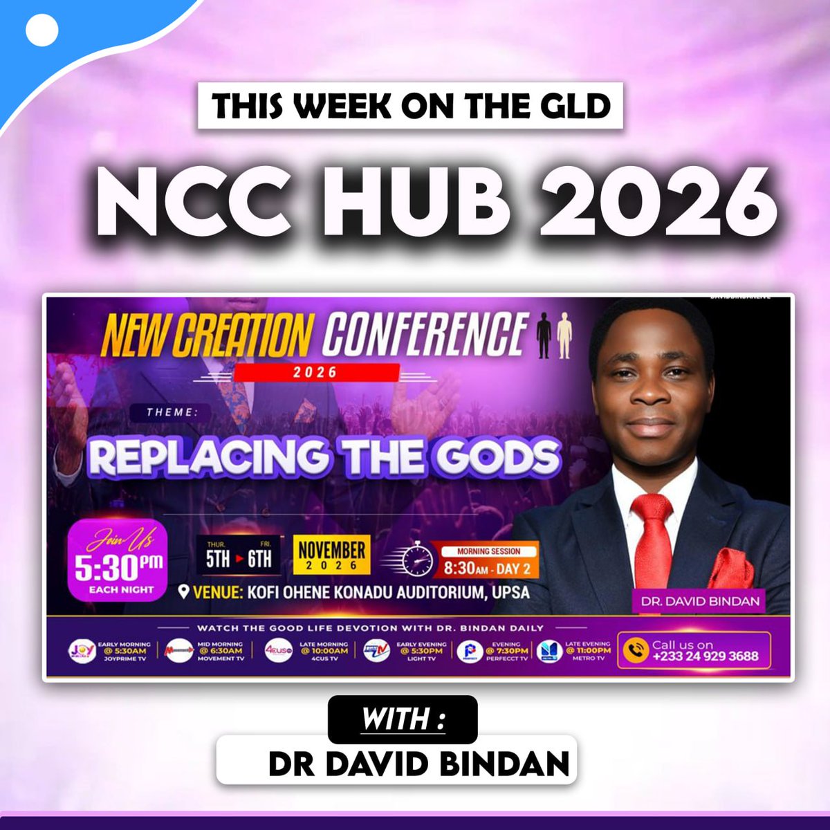 Davidbindanlive's tweet photo. This week on GLD! We go down memory lane as we ready ourselves for NCC 2026. It's just 25 days away!!
Register here: https://t.co/EshUmEQFRF
#conference #ncc #upsa https://t.co/YeyoOn8IqD