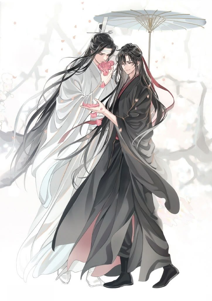 miaumosa's tweet photo. WWX's such a spoiled princess~ LWJ's always carrying an umbrella for him, because he has delicate hands 🤭☂️ https://t.co/pEG7oAcWGj