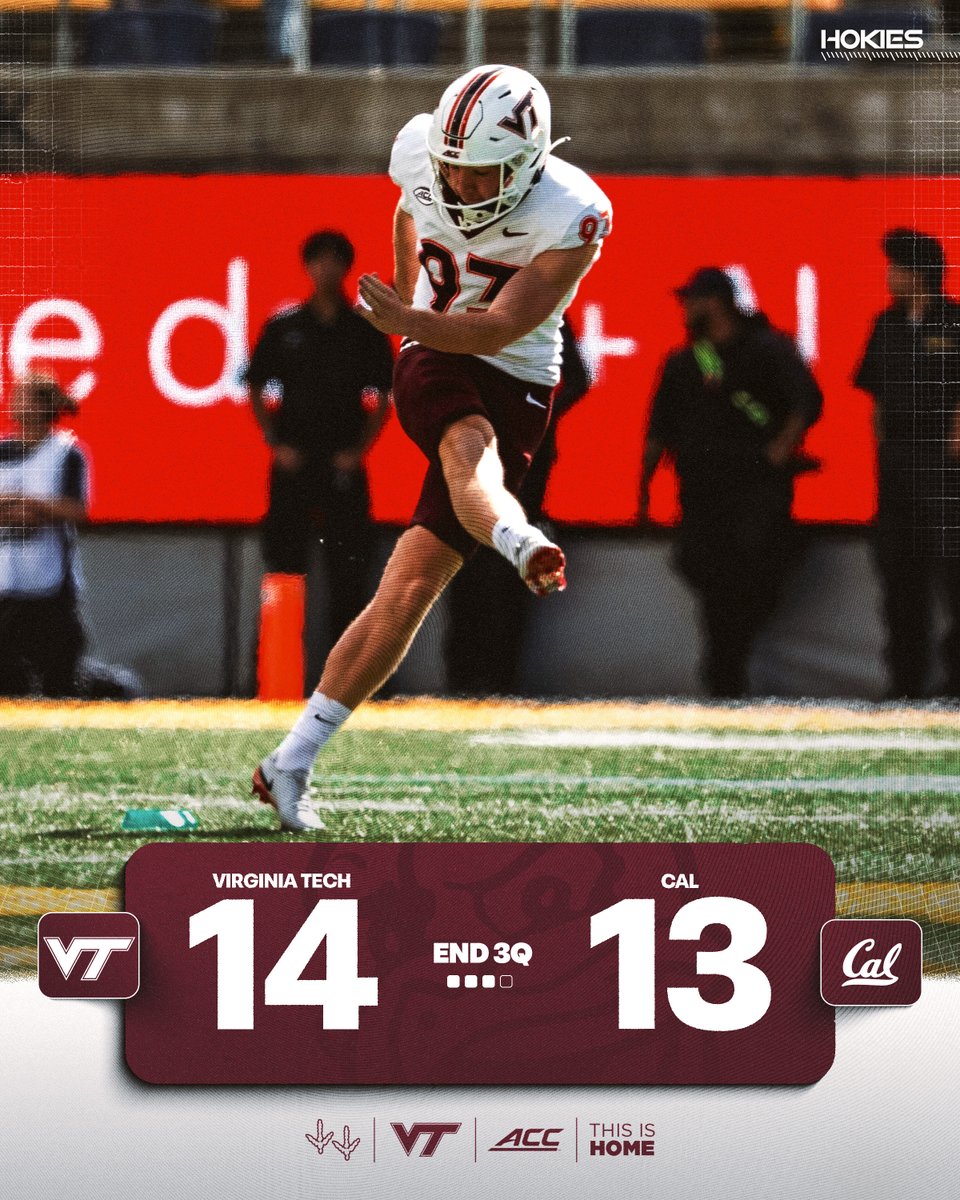 HokiesFB's tweet photo. Through three!

#LetsGoHokies https://t.co/12PAo2o5GI