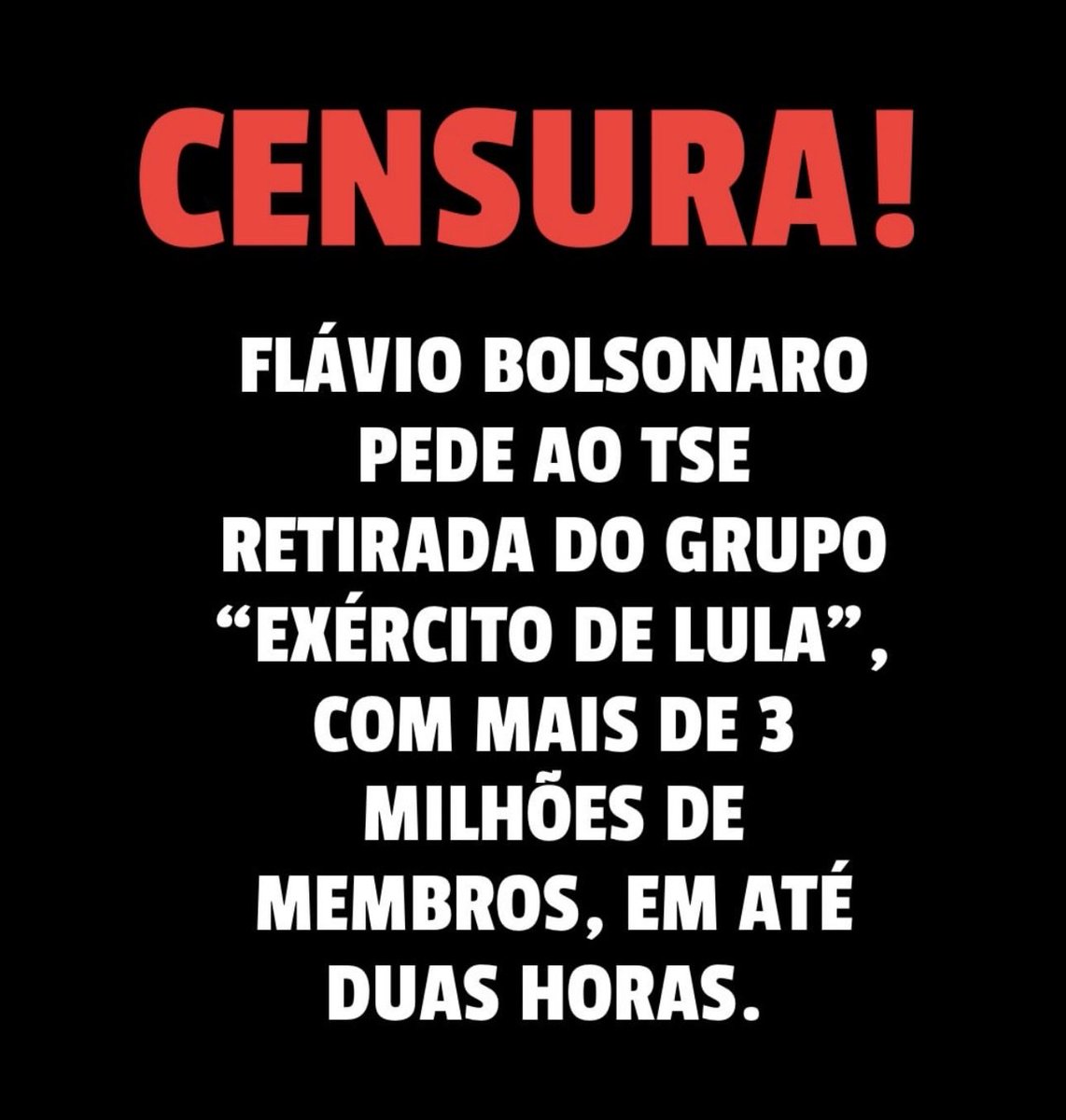 malu_psi's tweet photo. Censura não! 
Censura nunca mais! https://t.co/FAU8ahWHMq