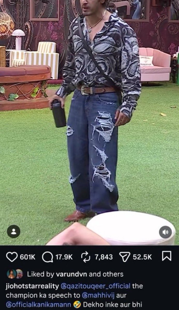 inomentll's tweet photo. Qazi’s popularity is reaching different heights at this point🔥🔥

Varun Dhawan is also liking Qazi’s reels. 😭❤️

Bigg Boss Greats, Influencers, ITV Stars, Rappers, Comedians, Chefs, Bollywood Actors and whole India is supporting Qazi Touqeer ❤️🥹

#QaziTouqeer #BiggBoss20 #BB20 https://t.co/Q93aCWad15