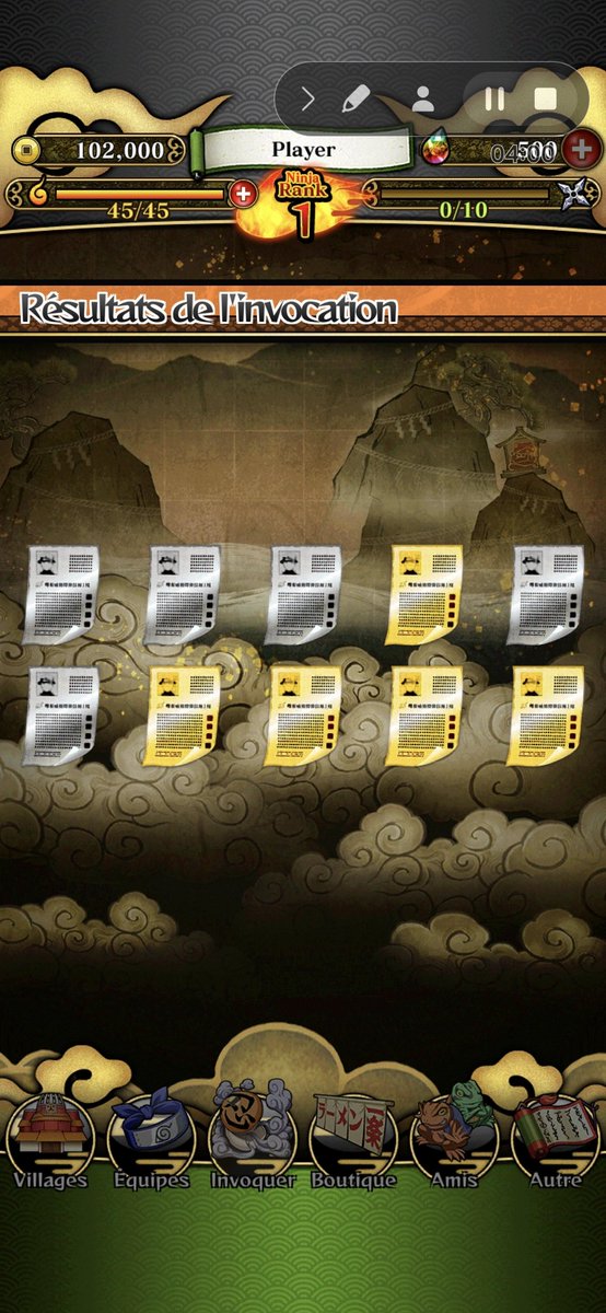 Yassking31's tweet photo. 5 GOLD!!!🔥 #narutoblazing https://t.co/6eRorZ0Zwy