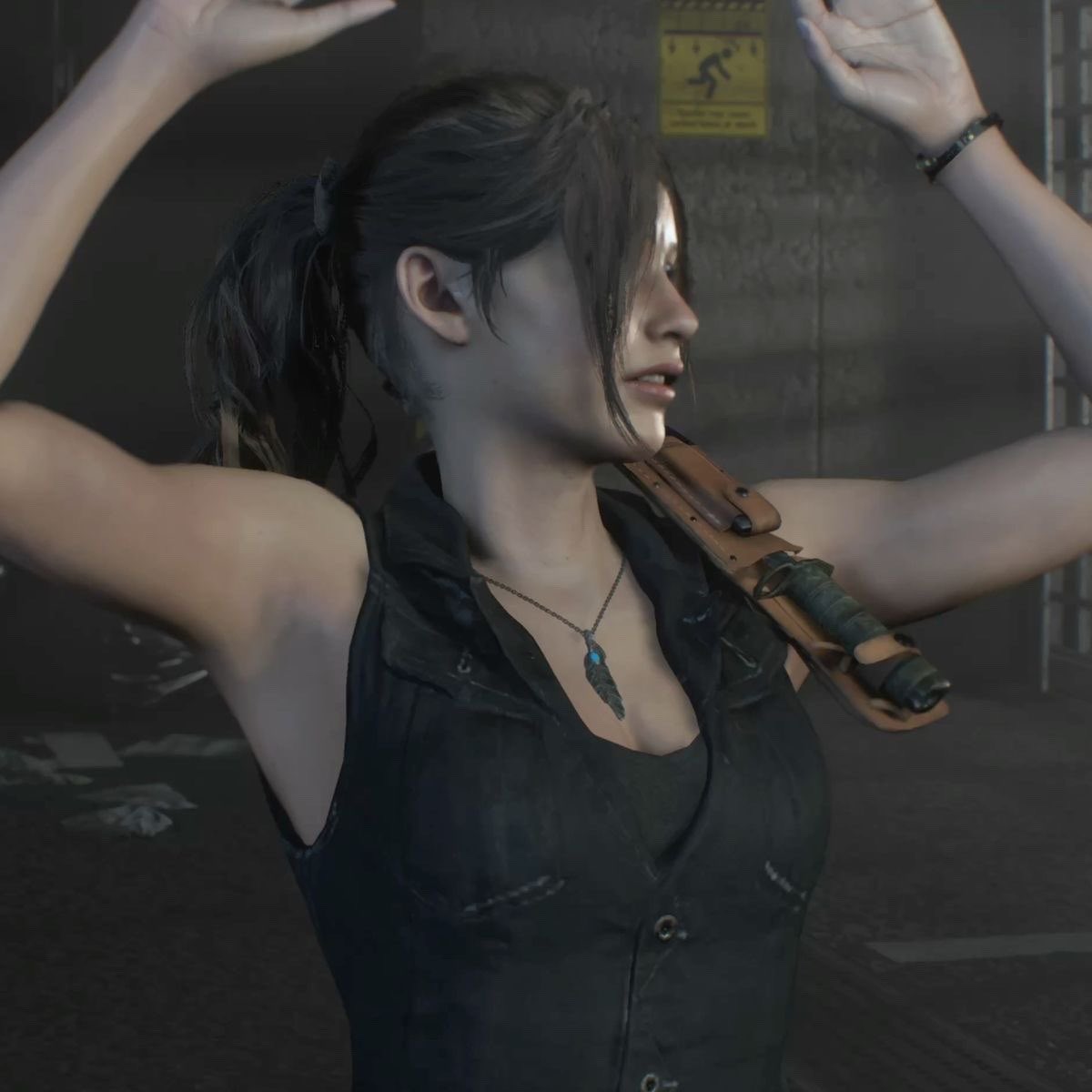 HesitantWeavil's tweet photo. claire lowkey giving me an armpit fetish https://t.co/BsWjJd1hDV