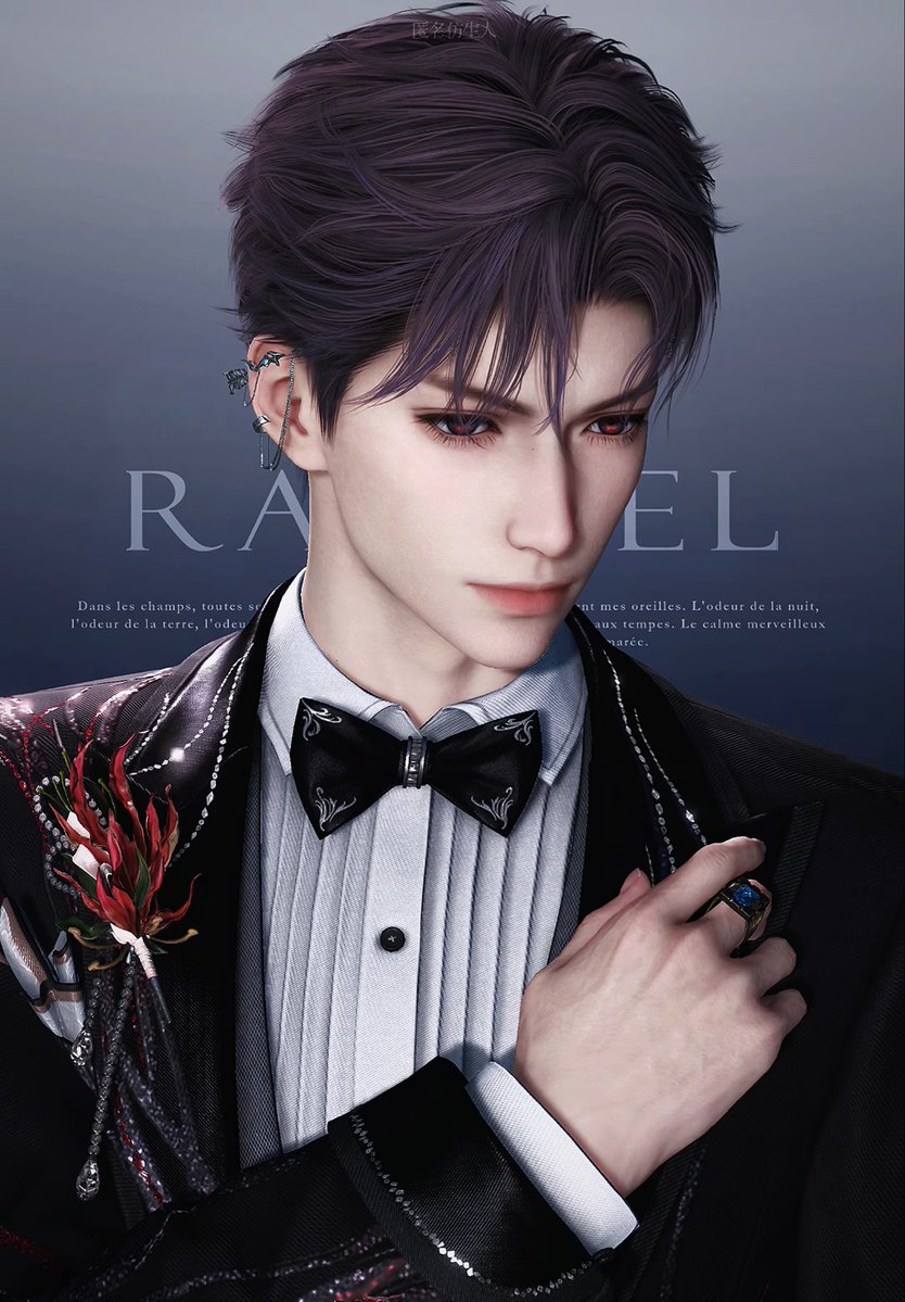 RafayelSeaSong's tweet photo. So handsome! He can pull off slicked back hair with any style. 

～微博（匿名仿生人） https://t.co/80Ubr5inkI