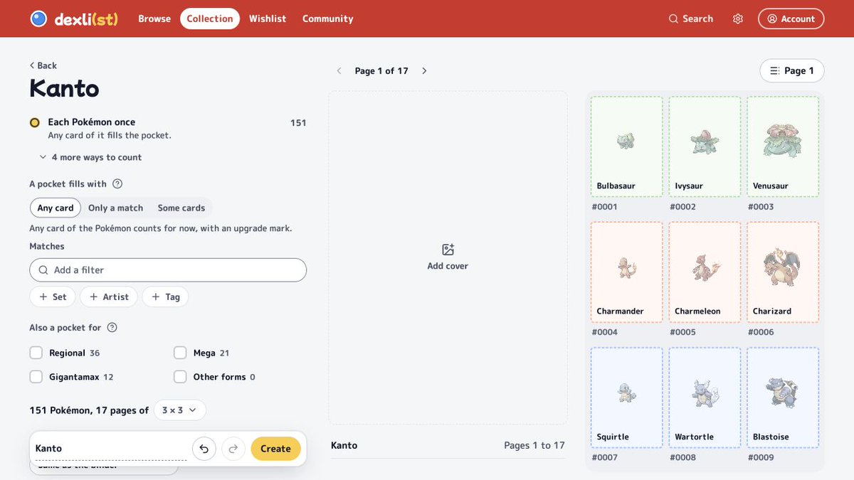 DexlistTracker's tweet photo. Changing a new Pokémon checklist in dexli from Kanto to Johto could keep both sections. The removal and addition each used the old draft.

The start is now replaced in one change. The preview switches from 151 Kanto pockets to 100 Johto pockets. https://t.co/qeSeNGVqgf