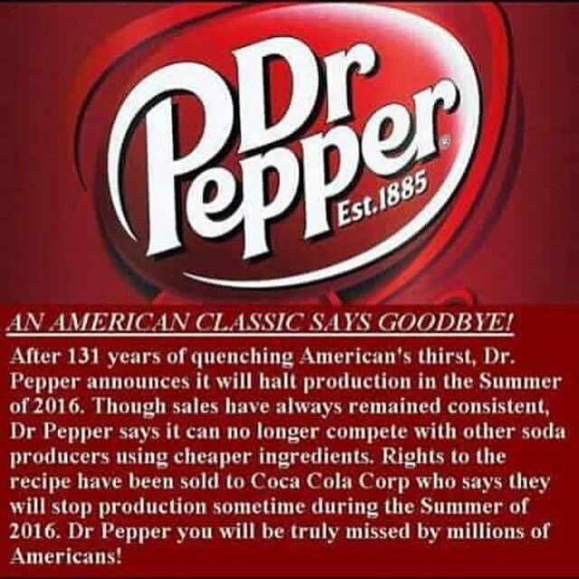 sophologist's tweet photo. #SaveDrPepper โน๏ธโน๏ธ๐๐๐ญ๐ญ https://t.co/IWQ2v1WnPf